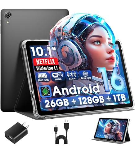 Amazon.com: Android 14 Tablet 10.1 inch Tablet, 128GB ROM+8(4+4